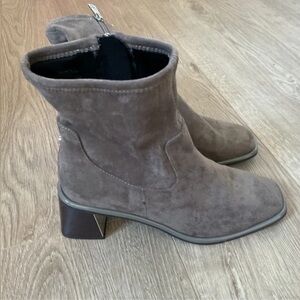 River Island Taupe Heeled Boots